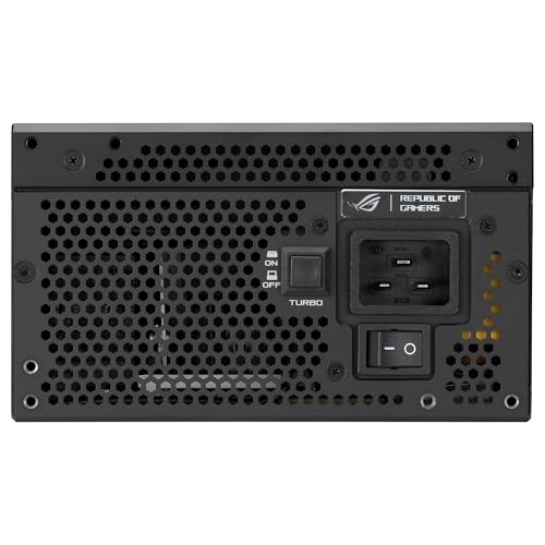 ASUS ROG Thor 1600W Titanium III Fuente de alimentación, 80 Plus Titanium, ATX 3.1, MOSFET GAN, Estabilizador de Voltaje Inteligente, Pantalla OLED magnética, Modo Turbo, 10 años de protección