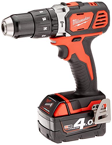 Milwaukee 4933443520 M18 Bpd-402C Taladro de percusión 18 V, 4.0 Ah Litio, 2 Vel. 60 Nm