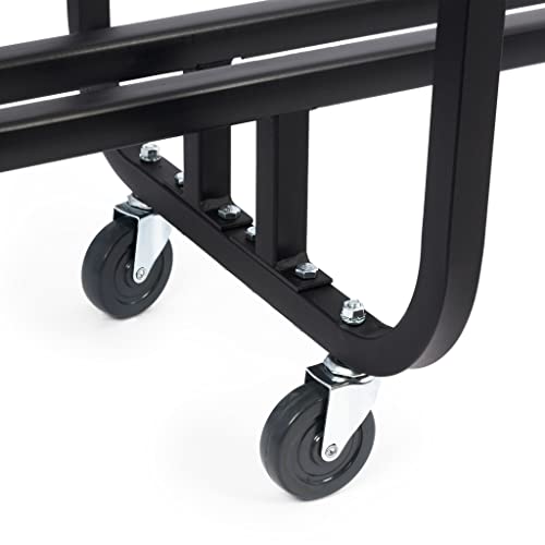 Manhasset Carro de almacenamiento corto para atriles, negro