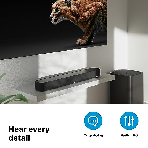 Sennheiser AMBEO Soundbar Mini - Audio 3D Envolvente para televisión, películas y música - Dispositivo Compacto con potentes Funciones adaptables, conectividad múltiple y Uso intuitivo