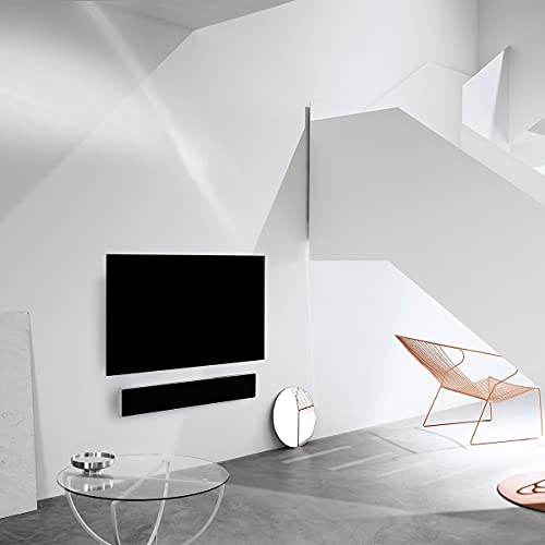 Bang & Olufsen Beosound Stage Barra de Sonido Dolby Atmos para TV y Música, Altavoz Multiroom WiFi y Bluetooth Potente con HDMI Plateado y Negro