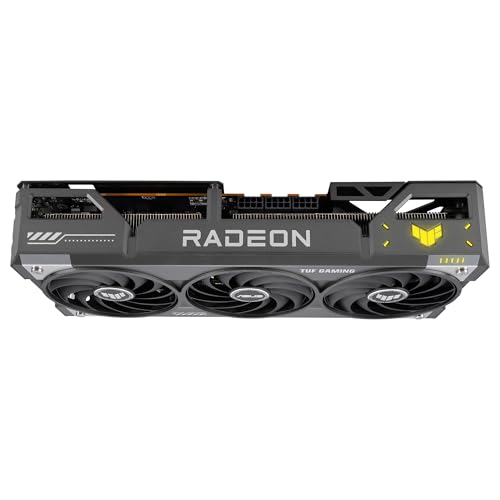 ASUS TUF Gaming Radeon RX 9070 XT OC Edition 16GB GDDR6, Tarjeta gráfica Gaming (PCIe 5.0, 16GB GDDR6, HDMI/DP 2.1, 3.125 Ranuras, Grado Militar, Revestimiento PCB, Ventiladores axial-Tech)
