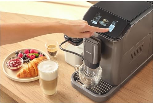 SENCOR Cafetera Espresso Automática con Wi-Fi, Pantalla TFT, 20 Bar, 1,5 L, Molinillo 15 Niveles, Tanque de Leche 750 ml