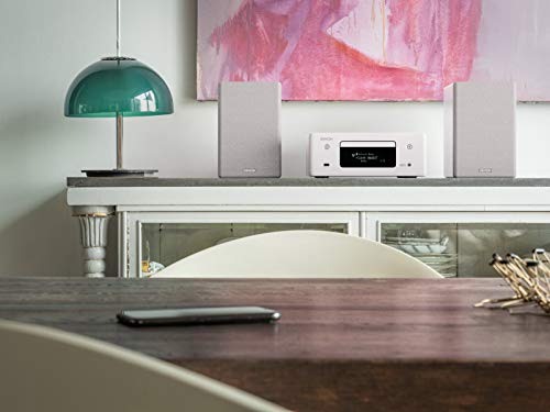 Denon Ceol/N10 - Microcadena con conexión en red, color blanco