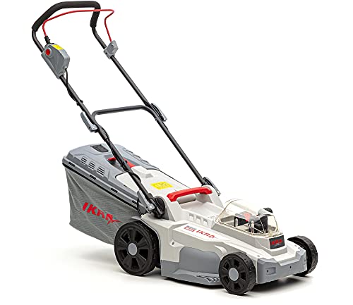 IKRA cortacésped Mulching ICM 2/2037, Incl. 2X batería y Doble Cargador rápido