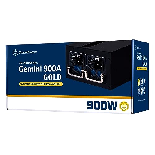 Silverstone SST-GM900A-GF, Fuente de alimentación ATX redundante Cybenetics Gold 900W