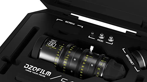 DZOFILM Cine Lens Catta Ace Zoom 35-80 T2.9 Black for PL/EF Mount (VV/FF) (Caja)