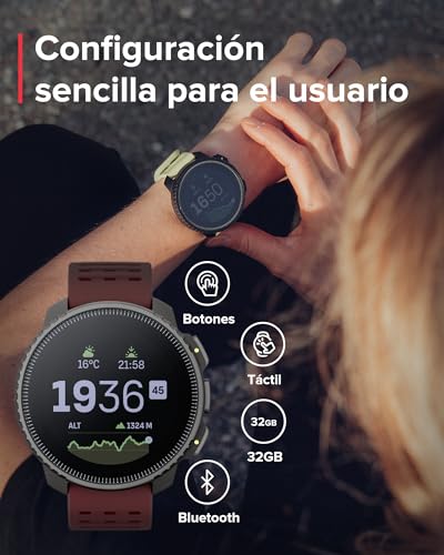 SUUNTO Vertical Reloj Deportivo - Smartwatch GPS, GPS de Doble Frecuencia, Mapas sin Conexión Gratuitos, Autonomía de hasta 50 Días, Carcasa Resistente Militarmente, Resistente al Agua hasta 100m
