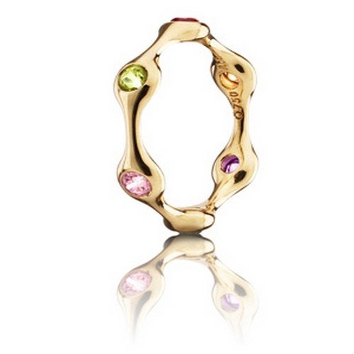 Pandora - Anillo de oro blanco de 18 quilates, talla 12 (16,56 mm)