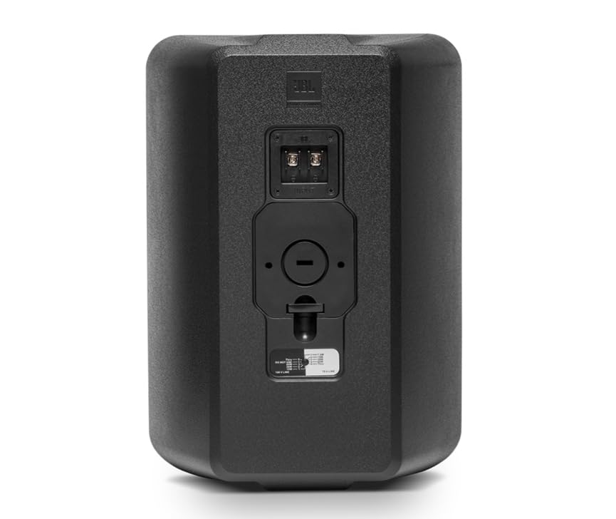 JBL Professional Control 28-1-WH Altavoz de Pared para Interiores y Exteriores, Amplia Cobertura de Sonido, 8 Pulgadas, 120 vatios a 8Ω, Fondo de Alta Salida, Altavoz Impermeable en Primer Plano. Se