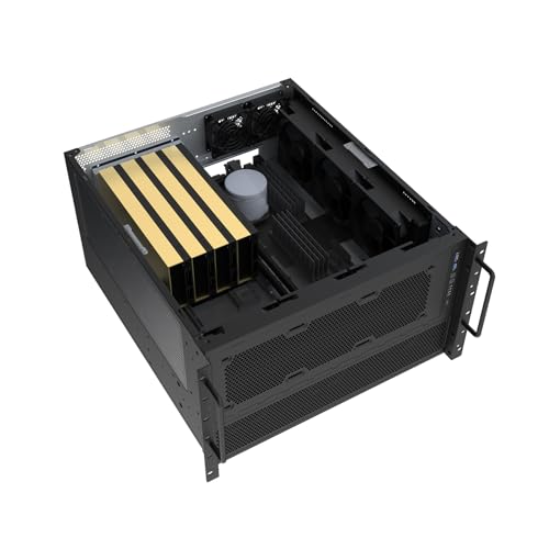 SilverStone Technology RM600, Chasis Rack 6U Que Dispone de Compatibilidad para FA Dual y Triple Disipador de 360mm, SST-RM600