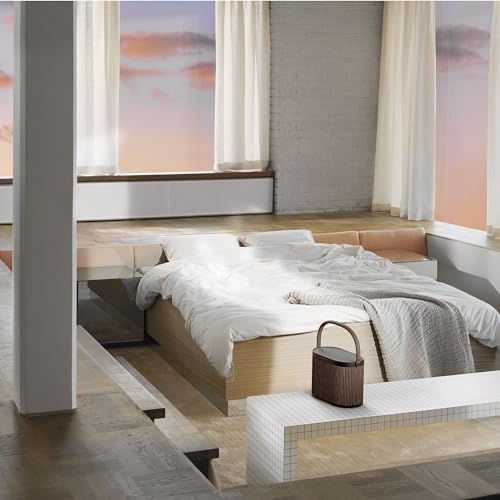 Bang & Olufsen Beosound A5 Potente Altavoz de Lujo Modular Bluetooth Portátil y WiFi para Uso en Casa o Exteriores con una Batería de Larga Duración y Cargador Inalámbrico Dark Oak