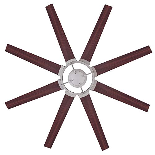 Westinghouse Lighting 72173 Ventilador de techo Stoneford para interior níquel brillante, 178 cm, motor CC, control remoto incluido