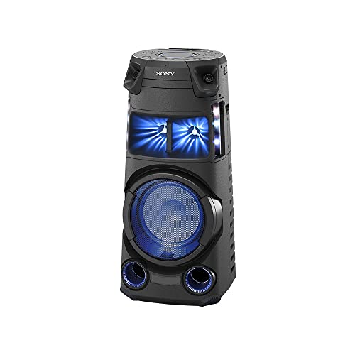 Sony MHC-V43D Party Speaker - Sistema de Audio de Alta Potencia Bluetooth con Sonido de Fiesta omnidireccional e iluminación Multicolor
