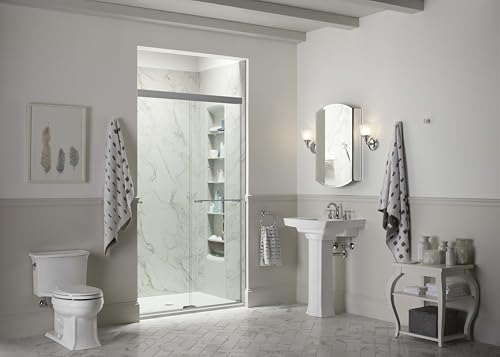 KOHLER, Botiquín de baño, Puerta única con Espejo, Bordes biselados, Aluminio anodizado