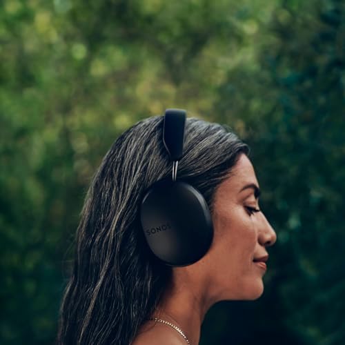 Sonos Ace - Auriculares inalámbricos Bluetooth con cancelación Activa de Ruido - hasta 30 Horas de autonomía - Audio Espacial con Seguimiento dinámico de la Cabeza - Negro