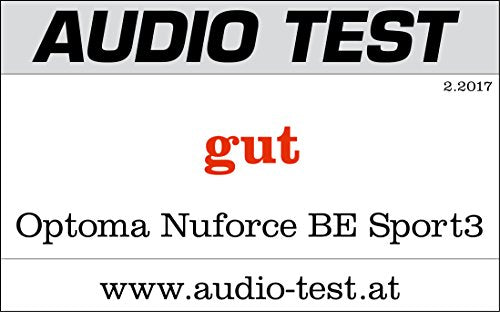 NUFORCE BE Sport 3 - Auriculares in-Ear inalámbricos Bluetooth magnéticos, Color Gris