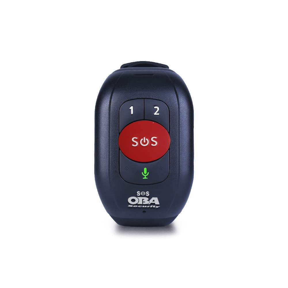 Oba security Pulsera SOS para personas mayores, rescate, llamadas GPS 4G, caídas, posición GPS, cardio, presión, temperatura, impermeable IP 67 con aplicación