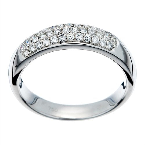 Orphelia RD-3356/54 - Anillo de mujer de oro blanco (18k) con 40 diamantes (talla: 14)
