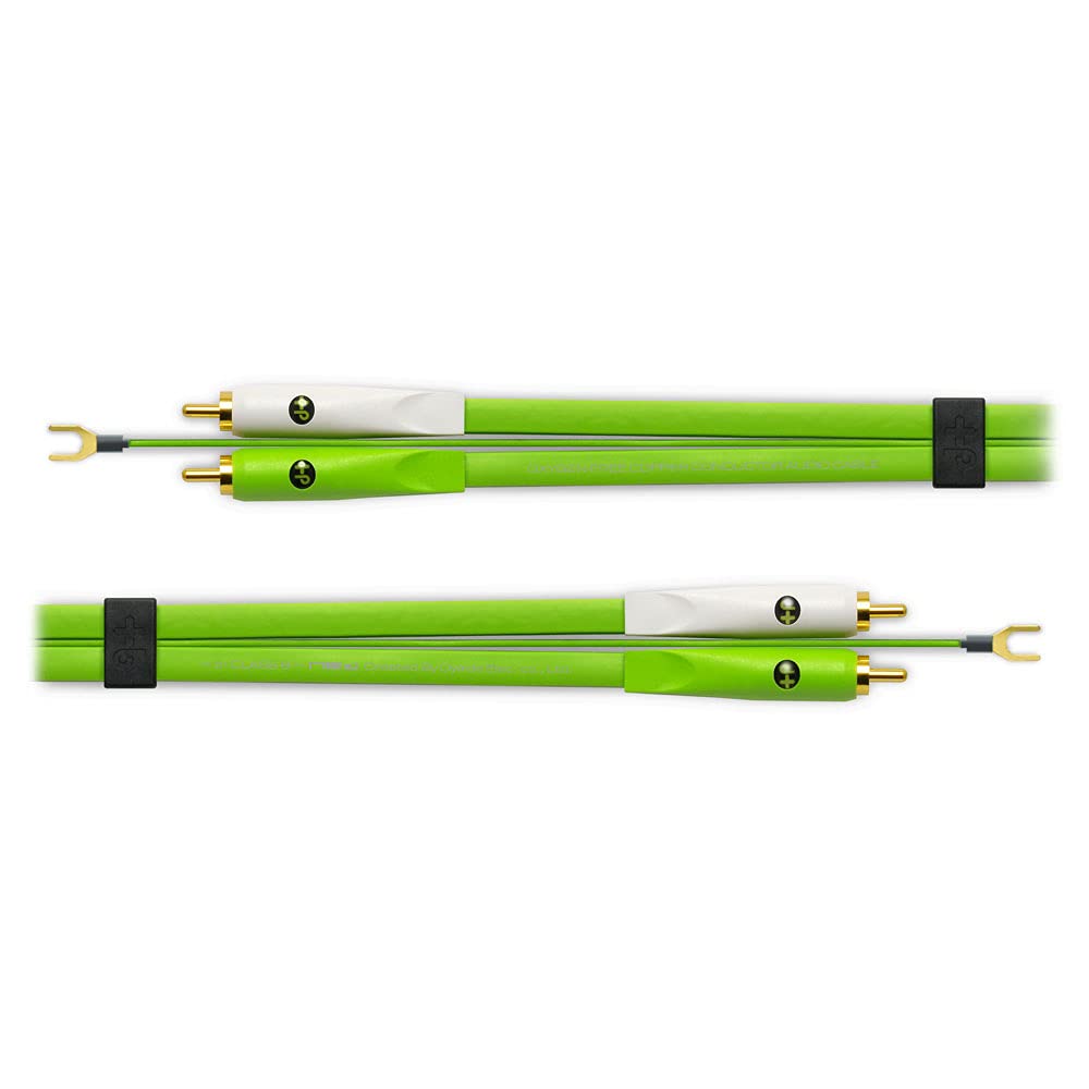 NEO+ by Oyaide d+ RCA Tocadiscos DUO (Clase B) Cable de audio duradero para DJ, músicos y productores, 2 x 1 metro, compatible con todos los dispositivos de entrada RCA