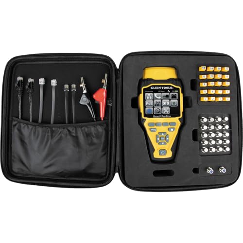 Klein Tools VDV501-770 - Juego de comprobador de cables, Scout Pro Max Ethernet, coaxial/video, teléfono, (RJ11/RJ12/RJ45) cables de conector F, controles remotos de prueba y mapa