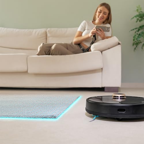 Cecotec Robot Aspirador Autovaciado y Mopas Giratorias Conga 13090 Spin Revolution Home&Wash Essential. 7000Pa, Tecnología Láser, Cepillo de Silicona y Lateral, App, Bluetooth y WiFi 2,4GHz, 5GHz