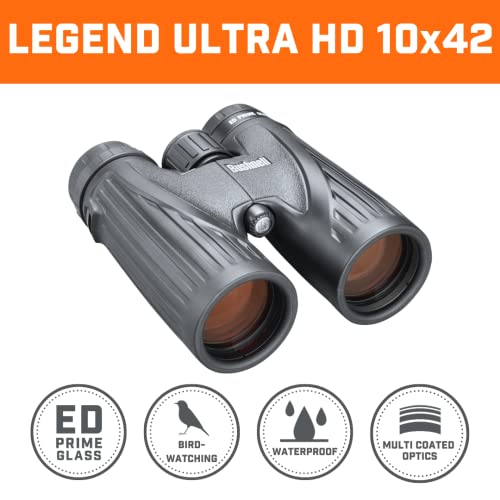 Bushnell Legend 10 x 42 mm Ultra HD Prismático, Unisex, Negro, Talla Única