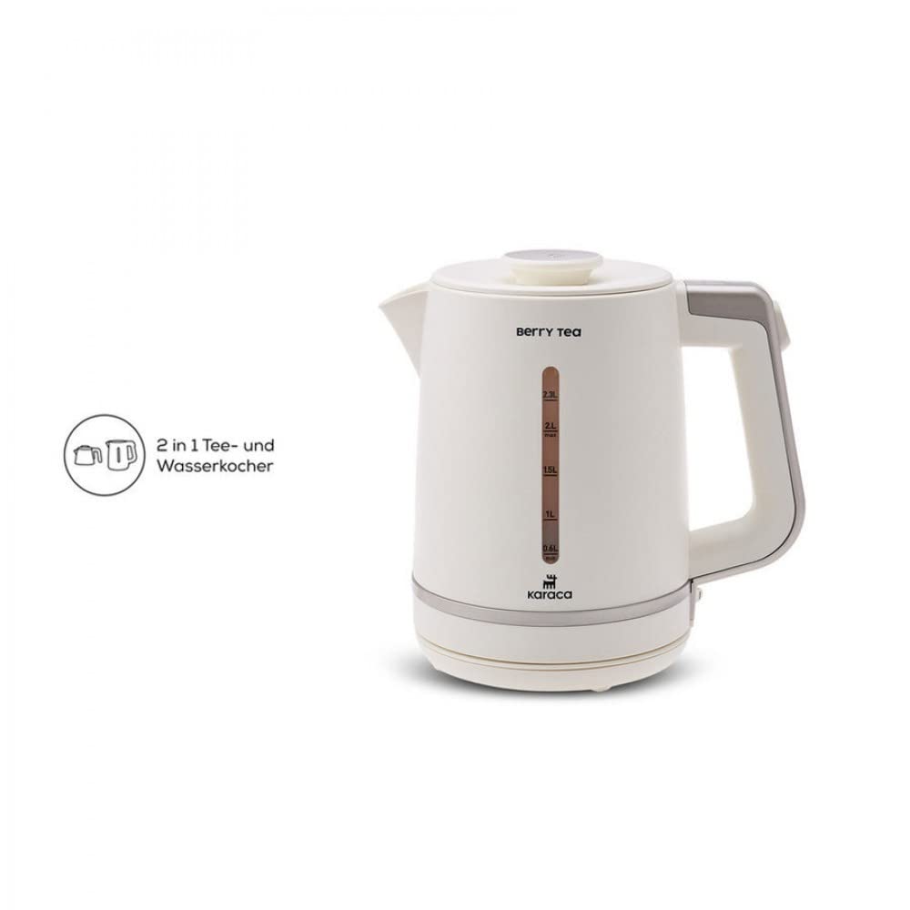 Karaca Berry Tea Xl Cay Maker Mulberry 1700 W con tetera de acero y hervidor Mulberry Hervidor de té, Tetera tradicional turca