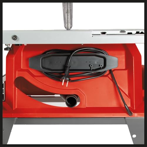 Einhell Sierra de mesa circular TE-CC 250 UF (máx. 2000 W, carro de formato deslizante, Ø250 x Ø30 mm hoja, arranque suave, tope paralelo y transversal/angulado, plegable y transportable)