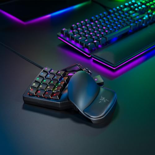 Razer Tartarus Pro - Teclado de Interruptor Óptico Analógico (Actuación Ajustable, 32 Teclas Programables, 8 Perfiles de Alternancia Rápida, Rapid Trigger) Negro