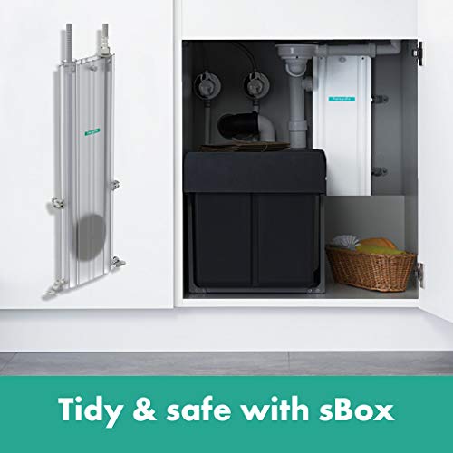 hansgrohe Metris Select M71 Mezclador monomando de cocina 320, ducha extraíble, 2 tipos de chorro, con caja del flexo (sBox), acabado de acero inoxidable, 73816800