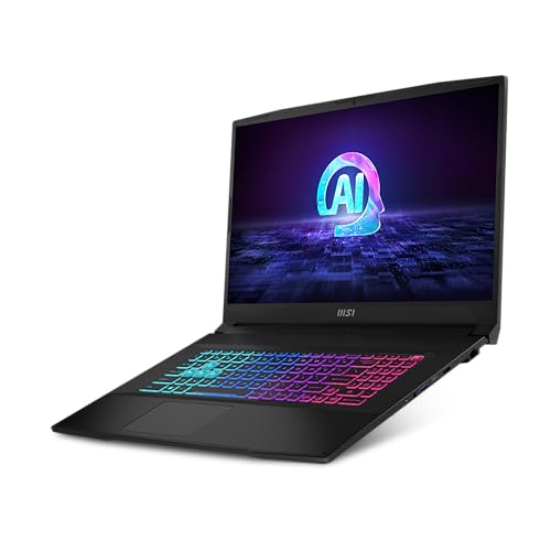 MSI Katana A17 AI B8VG-874XES - Ordenador portátil Gaming 17,3" QHD, 240Hz (AMD Ryzen 9 8945HS, 32GB RAM, 1TB SSD, RTX 4070, Free Dos) Black - Teclado QWERTY español