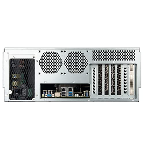 SilverStone Technology RM43-320-RS, Chasis Servidor de Almacenamiento con Montura en Rack y 20 bahías 4U HDD/SSD 2,5”/3,5” con Interfaz Mini-SAS HD SFF-8643 12 GB/s, SST-RM43-320-RS, Silver