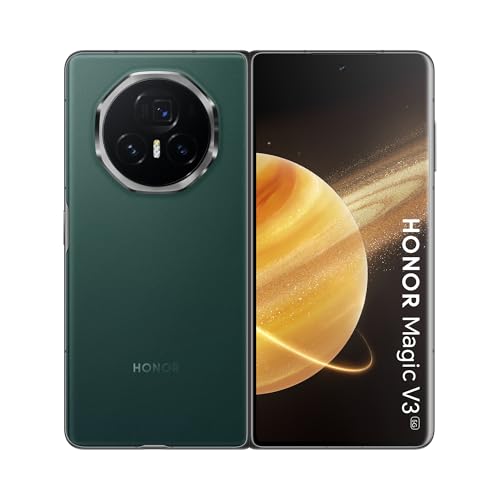 HONOR Magic V3 5G - Smartphone de 12GB+512GB, 9.2mm Plegable, Batería de 5150mAh, Qualcomm Snapdragon 8 Gen 3, IPX8, Cámara principal Falcon de 50MP, MagicOS 8.0.1 (Basado en Android 14), NFC, Green