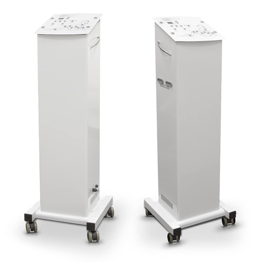 QUIRUMED Máquina presoterapia Profesional completa para piernas, abdomen, brazos y caderas, digital, 2 salidas, 3 modos compresión, 750W, Ajuste de tiempo