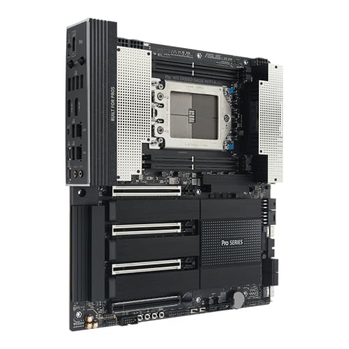 ASUS Pro WS TRX50-SAGE WiFi A, Placa Base AMD, Socket AMD sTR5 para CPU de hasta 96 núcleos, 36 etapas de alimentación, Ranura DDR5 ECC R-DIMM, Tres Ranuras M.2, Tres Ranuras PCIe 5.0, USB-C 20 Gbps