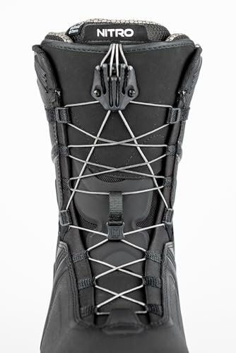 Nitro Capital TLS '22 Premium Highend Comfortable Snowboardschuhe Barco de Snowboard, Hombres, Negro, 32