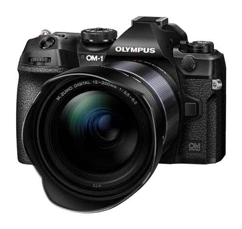 OM SYSTEM Objetivo M.Zuiko Digital ED 12-200 mm F3.5-6.3, Zoom estándar, Adecuado para Todas Las cámaras MFT (Modelos Olympus OM-D & Pen, Serie G de Panasonic), Negro