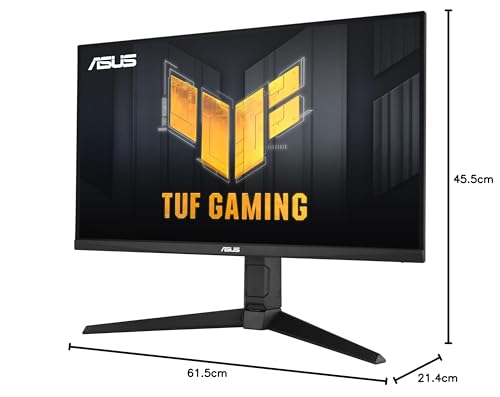 ASUS Monitor de juegos TUF Gaming VG27AQ3A 27" (QHD , 180Hz, Fast IPS, ELMB Sync, 1ms (GTG), Freesync Premium, compatible con G-Sync, Overdrive Variable, 130% sRGB)