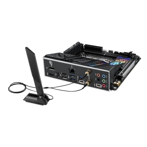 Asus ROG Strix B760-I Gaming - Placa Base Mini-ITX Intel B760 LGA 1700, VRM de 8+1 Fases, DDR5, PCIe 5.0, Dos PCIe 4.0 M.2, WiFi 6E, Ethernet 2.5G, USB 3.2 Gen 2x2 Type-C, AEMP II, RGB