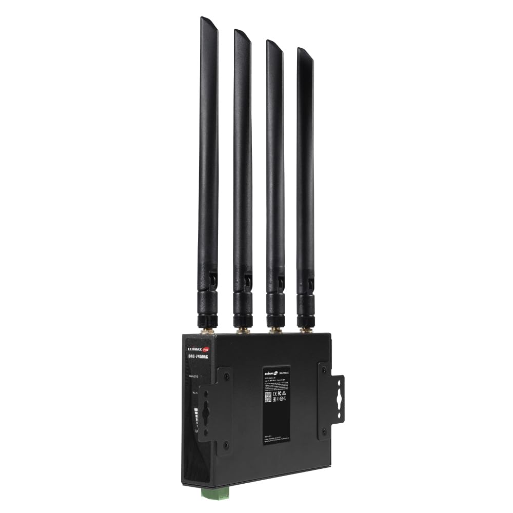 Edimax D4G-7459AC - Industrial 4G LTE AC1200 Wi-Fi 5 DIN Rail Router