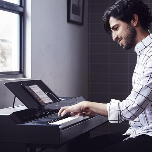 Yamaha P-S500 - Piano Digital Smart con 88 Teclas, Teclado GHS Ponderado, Luces LED, Bluetooth, VRM, 660 Voces, Grabación de Audio/MIDI - Negro