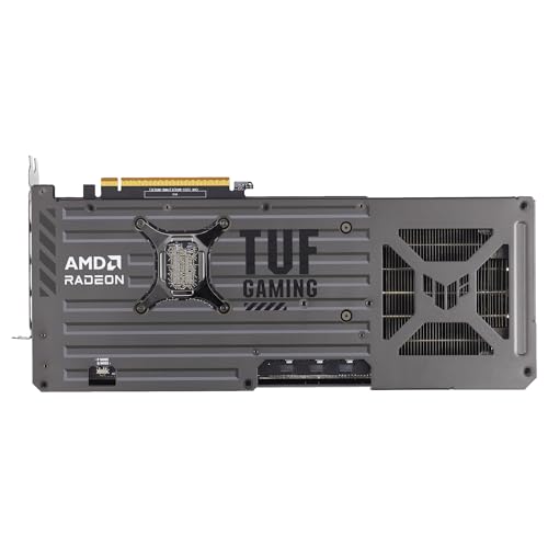 ASUS TUF Gaming Radeon RX 9070 XT OC Edition 16GB GDDR6, Tarjeta gráfica Gaming (PCIe 5.0, 16GB GDDR6, HDMI/DP 2.1, 3.125 Ranuras, Grado Militar, Revestimiento PCB, Ventiladores axial-Tech)