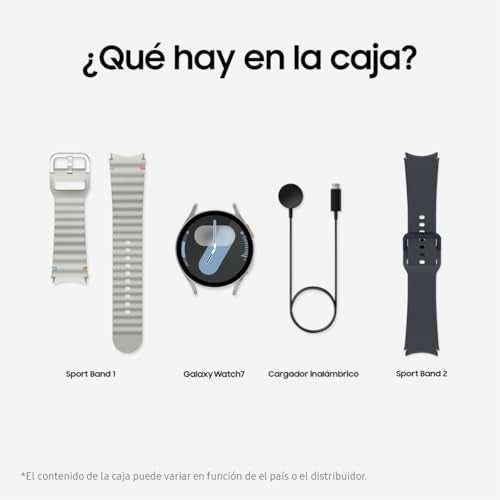 Samsung Galaxy Watch7 Bluetooth + Correa - Smartwatch 44mm, Control de Salud, Seguimiento Deportivo, Gris (Versión Española)