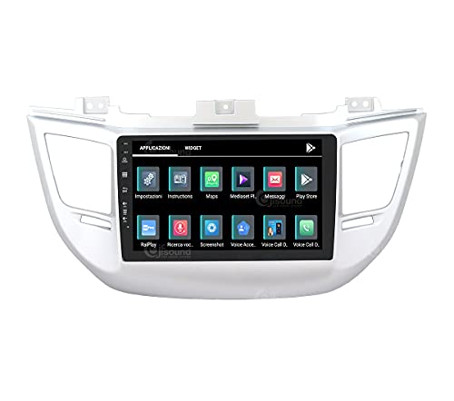 Autorradio de Ajuste Personalizado para Hyundai Tucson Android GPS Bluetooth WiFi Dab USB Pantalla táctil Full HD 9" procesador de 8 núcleos y comandos de Voz