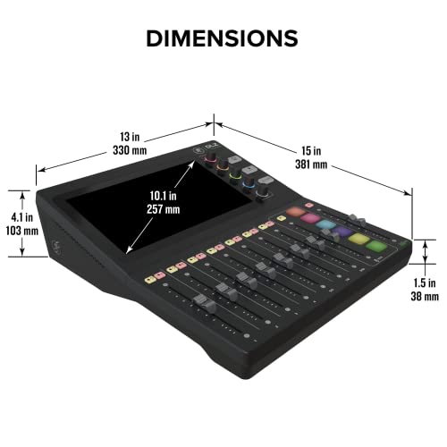 MACKIE DLZ Creator mezclador digital adaptable para podcasting, streaming y YouTube con modos de usuario, tecnología Mix Agent, Auto Mix y previos de micro Onyx80