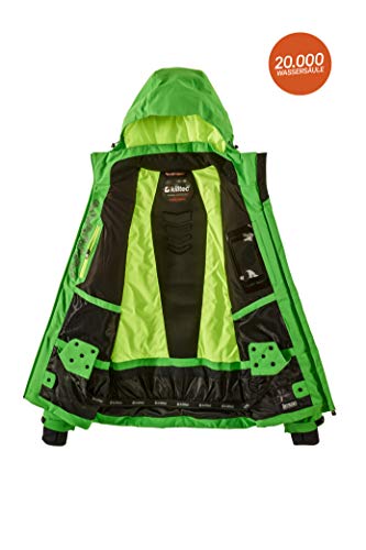Killtec Kuopio MN Ski Jckt A Chaqueta Funcional con Capucha Desmontable y paranieves, Hombre, Azul Celeste, XXX-Large