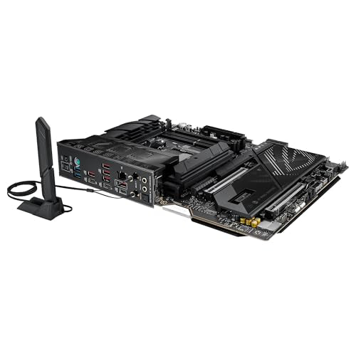 ASUS ROG Crosshair X870E Apex - Placa Base AMD ATX, 18+2+2 etapas de Potencia, Ranuras DDR5, PCIe 5.0 Compatible con GPU de próxima generación, Cinco Ranuras M.2, Wi-Fi 7, USB4, overclocking con IA