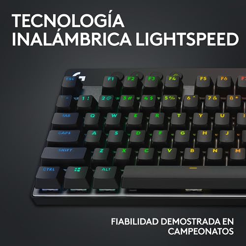 Logitech G PRO X TKL LIGHTSPEED, teclado inalámbrico para gaming, portable + PRO X 2 LIGHTSPEED Auriculares Gaming Inalámbricos, Micrófono, PC,PS4,PS5,Nintendo Switch, Disposición QWERTY Español,Negro