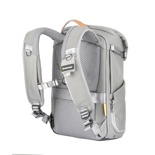 VANGUARD Veo City B37 GY - Mochila para cámara DSLR y Mirrorless con compartimento para tablet